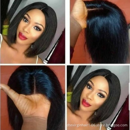 Cheap Wholesale Short Bob Wigs Human Hair ,Bob Style Top Quality Brazilian Human Hair Lace Front Wig For Black Women